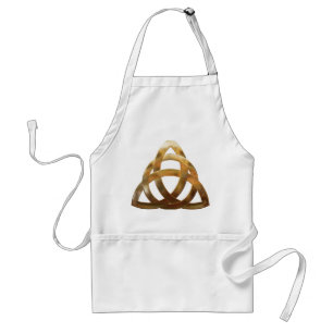 Avental Celtic Dourada Trinity Knot