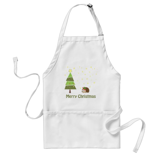 Avental Cena de Natal de Hedgehog (Frente)