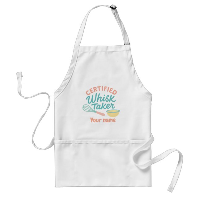 Avental Certified Whisk Taker – Personalized Kitchen Apron (Frente)