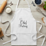 Avental Chapéu de Chef Personalizado<br><div class="desc">Este design foi criado através de arte digital. Ele pode ser personalizado na área fornecida ou personalizado escolhendo a opção "clique para personalizar mais" e alterando o nome, iniciais ou palavras. Você também pode alterar a cor e o estilo do texto ou excluir o texto para um design apenas com...</div>