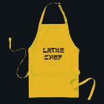 Avental Chef Apron latente<br><div class="desc">Nem todos adoram latas em Chanukah!   Este é um presente de excelente para o chef Latke,  a pessoa que ama fazer latas de Chanukah,  aquelas panquecas de batata carregadas de calorias que todos adoram comer com maçã ou creme azedo.  Feliz Chanukah!</div>