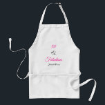 Avental Chef Gelado 50 e Fabuloso Nome Rosa Apron<br><div class="desc">Chef Gelado 50 e Fabuloso Nome Rosa Apron</div>