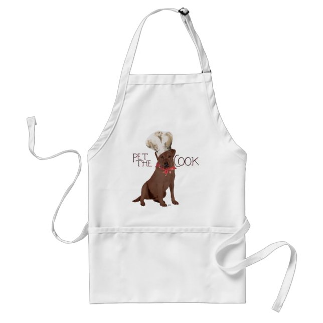 Avental Chef Labrador Retriever Chocolate (Frente)