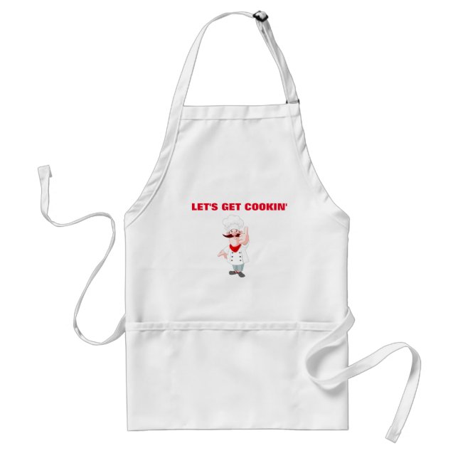 Avental CHEF SAYS *LET'S GET COOKIN'* COOL Apron (Frente)