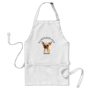 Avental Chihauhau Pet Groomer Apron Personalizado