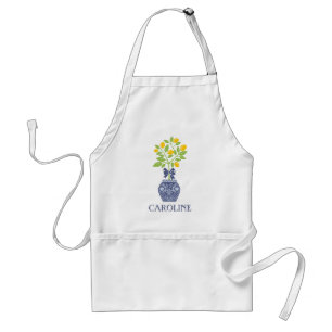 Avental Chinoiserie Lemon Tree Personalized Apron