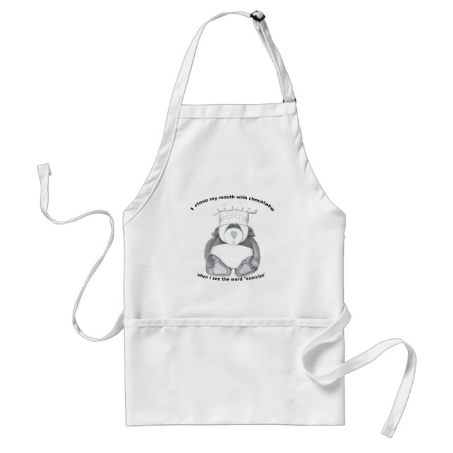 Avental Chocolate de Chef de Panda Bear (Frente)