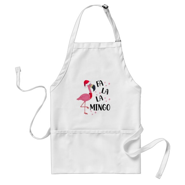 Avental Christmas Flamingo Apron (Frente)