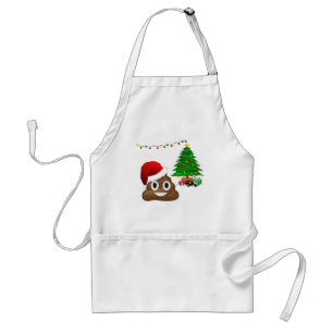 Avental christmas poo emoji