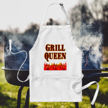 CHURRASCO Engraçado Da Rainha Grill Dizendo Apron