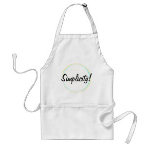 Avental Círculos Concentrados de Simplicidade Apron