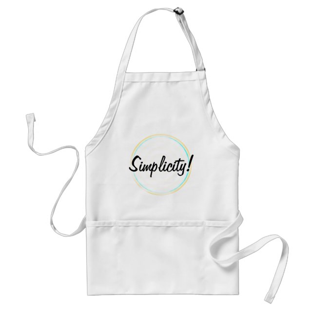 Avental Círculos Concentrados de Simplicidade Apron (Frente)