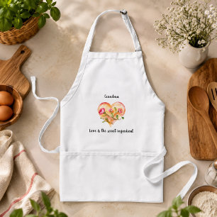 Avental Citação Divertida de Culinária Amor Coração Presen