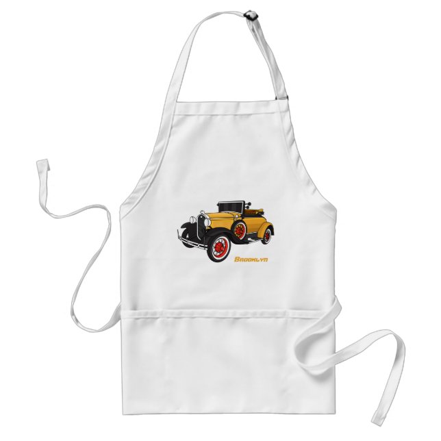 Avental Classic yellow car 1931 (Frente)