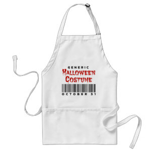 Avental Código de Barras Genérico Figurino de Halloween 31