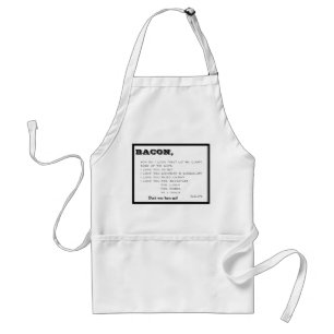 Avental Como eu amo o bacon Apron para homens ou mulheres?