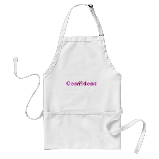 Avental Confiante com flores cor-de-rosa (Frente)