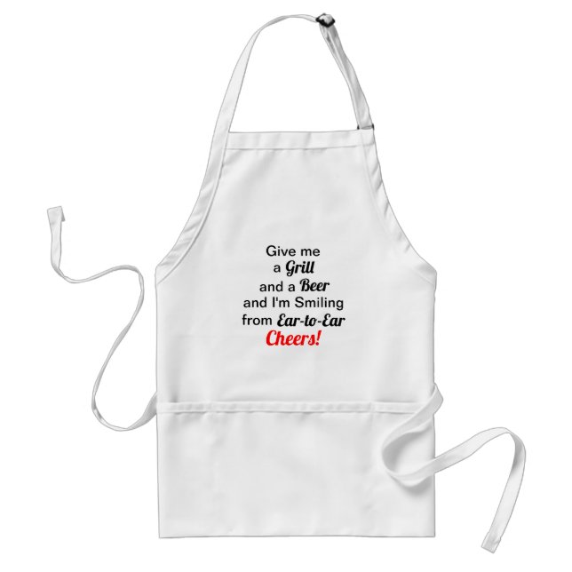 Avental Cook Beer Humorous Apron (Frente)