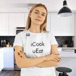Avental Cook Coma Apron -<br><div class="desc">Festa Engraçada de CHURRASCO Negro e Branco Apron. excelente "iCook Coma" para o Chef Barbecue/Barbeque Nerdy. iCook UEat para a cozinha ou o churrasco, para todos os seus amigos de comida, preto e branco, cozinha engraçada cozinhando cozinheiro, churrasco de churrasco, nerd técnico nerd engraçado, cozinhando e churrasco, fiquem fora da...</div>