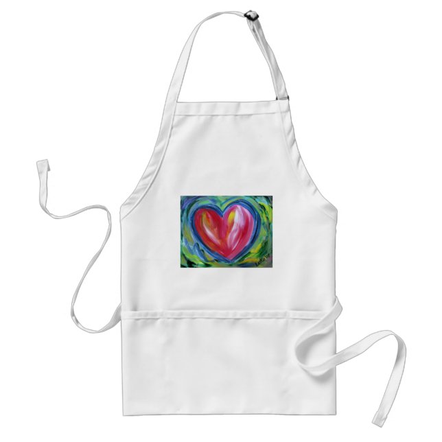 Avental Coração com o Apron Personalizado de Arte Esperanç (Frente)