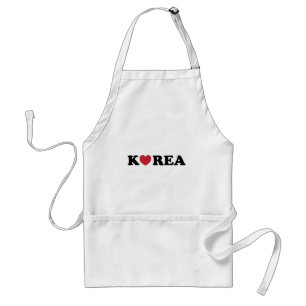 Avental Coração de Amor da Coreia