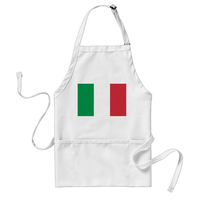 Avental Cores da Bandeira Italiana Verde Branco e Vermelho (Frente)