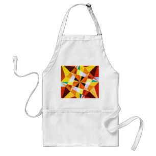 Avental Cores Quentes Legal Formas Geométricas Angulares