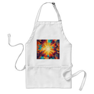 Avental Cosmic Burst Abstract Splatter Art