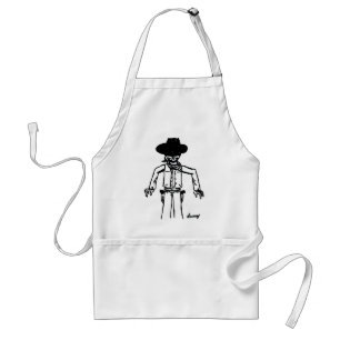 Avental Cowboy Sketch Apron