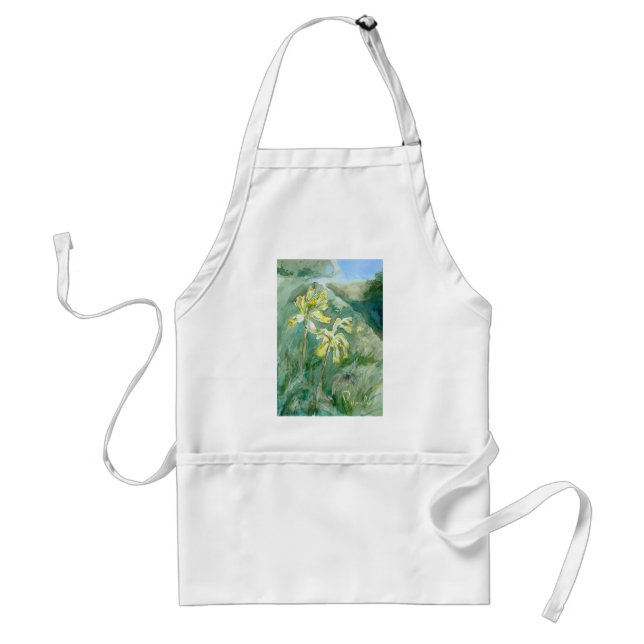Avental Cowslips Primula veris floral Apron (Frente)