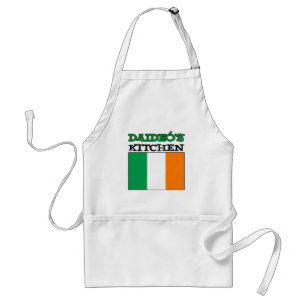 Avental Cozinha de Daideo com bandeira da Irlanda
