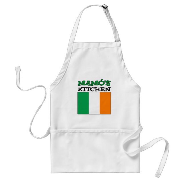 Avental Cozinha de Mamo com bandeira da Irlanda (Frente)