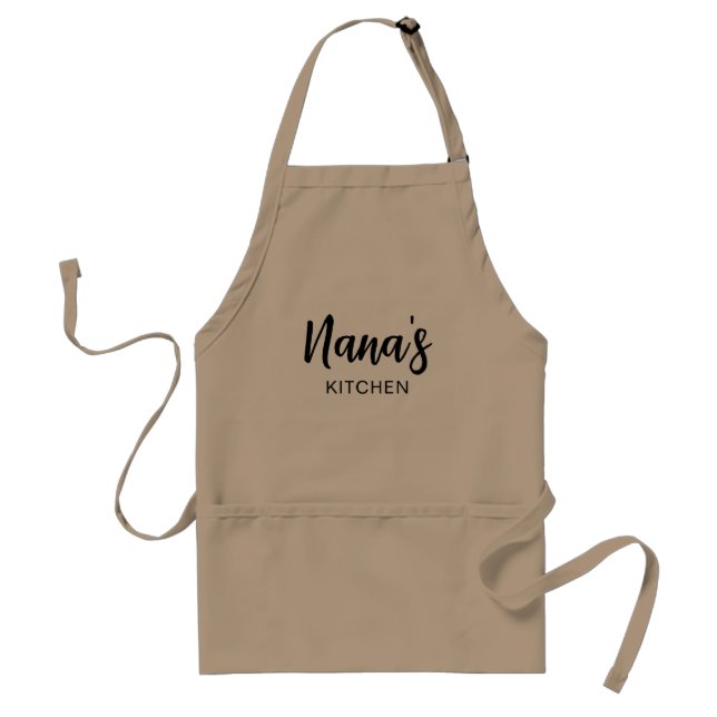 Avental Cozinha de Nana e Cute Apron para a vovó (Frente)