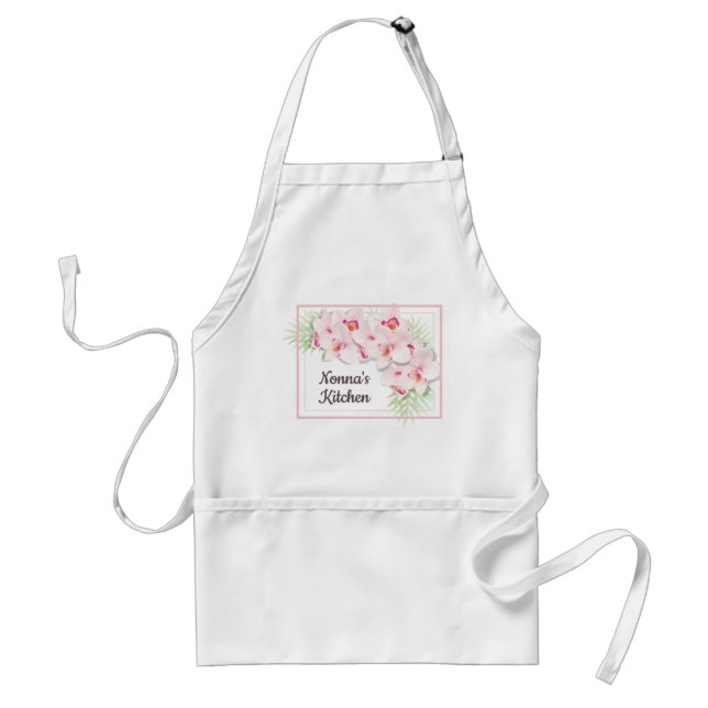 Avental Cozinha de Nonna Floral Rosa (Frente)