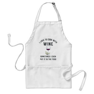 Avental Cozinhar com vinho   Vinhos Engraçados