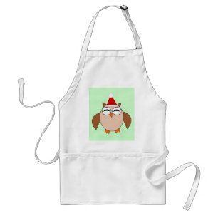 Avental Cozinhar de Coruja de Natal Bonita Apron