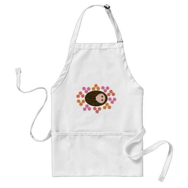 Avental Cozinhar de Nevoeiro e Flores Apron (Frente)