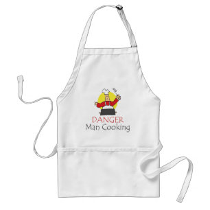 Avental Cozinhar do homem do perigo
