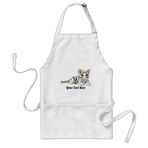 Avental Cubo branco Tigre Apron
