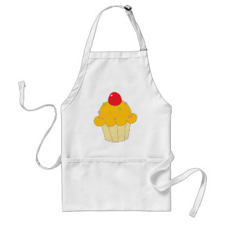 Avental Cupcake alaranjado