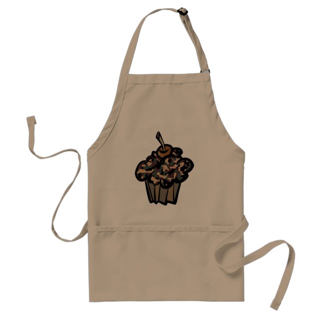 Avental cupcake disfarçado (Frente)