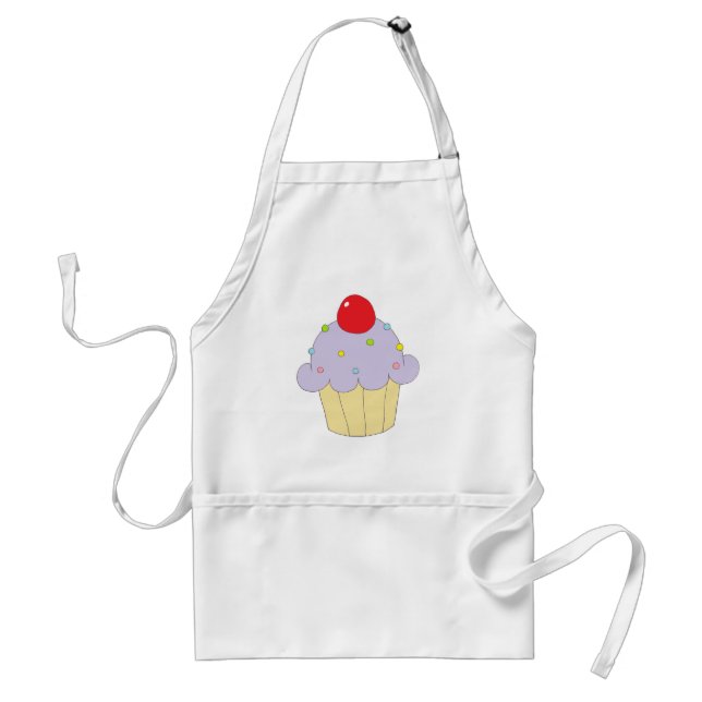 Avental Cupcake roxo (Frente)