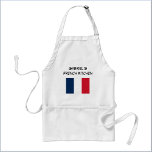 Avental Custom Blue White & Red French Flag<br><div class="desc">Blue white and red French flag design - add your name to personalize!</div>