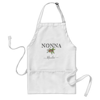 Avental Custom Name Personalized Nonna Apron With Pockets