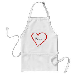 Avental Custom Name with Heart – Perfect Chef Gift