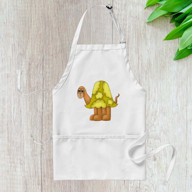 Avental Cute Cartoon Turtle with Puffy Green Shell (Criador carregado)