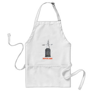 Avental Cute Ghost Tombstone Halloween