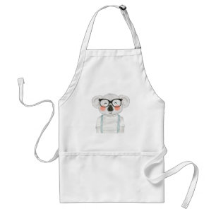 Avental Cute Koala de Aquarela com Óculos