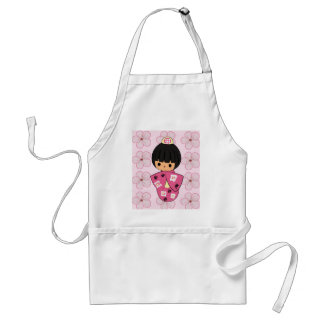 Avental da boneca de Kawaii Kokeshi