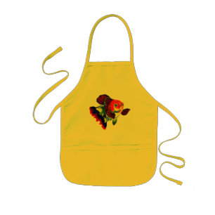 Avental da cozinha do peixe dourado de Veiltail da